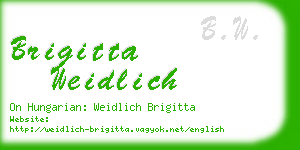 brigitta weidlich business card